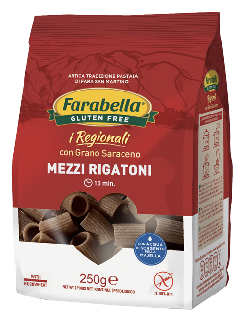 FARABELLA MEZZI RIGATONI AL GRANO SARACENO 250 G - Farmacia Mastrangelo 