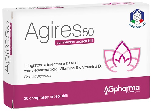 AGIRES 50 30 COMPRESSE OROSOLUBILI SCATOLA 5,4 G - Farmacia Mastrangelo 