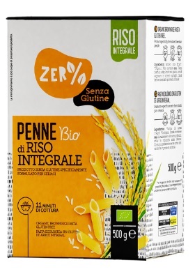 ZERO% GLUTINE PENNE DI RISO INTEGRALE SENZA GLUTINE BIO 500 G - Farmacia Mastrangelo 