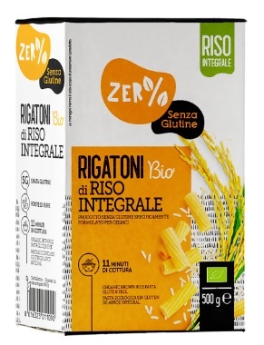 ZERO% GLUTINE RIGATONI DI RISO INTEGRALE SENZA GLUTINE BIO 500 G - Farmacia Mastrangelo 