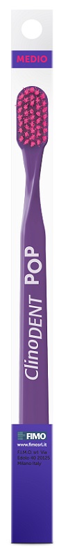 CLINODENT POP VIOLA SPAZZOLINO DA DENTI MEDIO - Farmacia Mastrangelo 