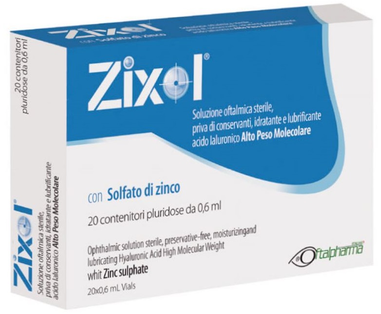 GOCCE OCULARI ZIXOL 20 FLACONCINI 0,6 ML - Farmacia Mastrangelo 