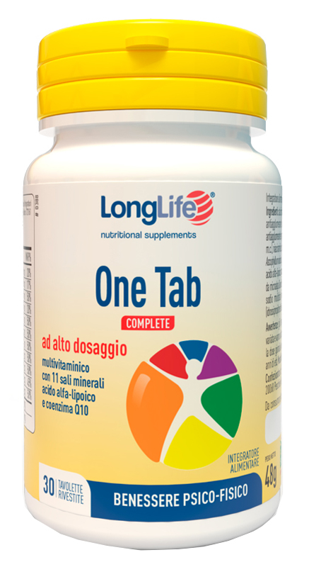 LONGLIFE ONE TAB COMPLETE 30 TAVOLETTE RIVESTITE - Farmacia Mastrangelo 