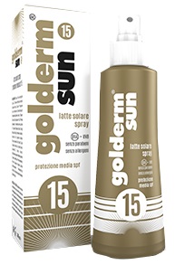 GOLDERM SUN SPF 15 SPRAY 200 ML - Farmacia Mastrangelo 