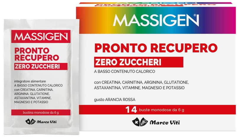 MASSIGEN PRONTO RECUPERO ZERO ZUCCHERI 14 BUSTINE - Farmacia Mastrangelo 