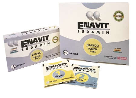 ENAVIT SUDAMIN BIFASICO 6 BUSTINE POLVERE + 6 BUSTINE GEL - Farmacia Mastrangelo 