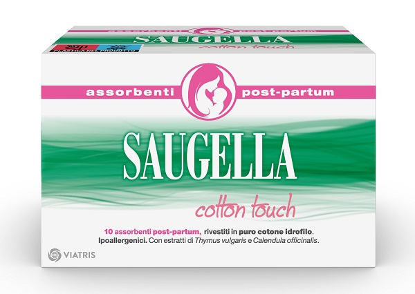 SAUGELLA COTTON TOUCH ASSORBENTI POSTPARTUM 10 PEZZI - Farmacia Mastrangelo 