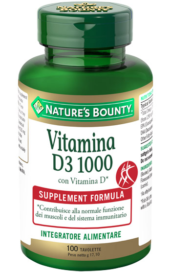 VITAMINA D3/1000 100 TAVOLETTE - Farmacia Mastrangelo 
