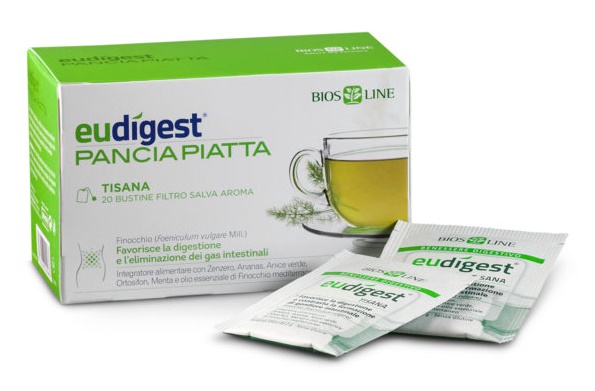 BIOSLINE EUDIGEST TISANA DOPOPASTO 20 BUSTE 40 G - Farmacia Mastrangelo 