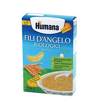 HUMANA FILI D'ANGELO PASTINA BIOLOGICA 320 G - Farmacia Mastrangelo 