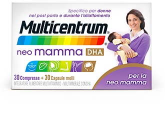MULTICENTRUM NEO MAMMA DHA 30 COMPRESSE + 30 CAPSULE MOLLI - Farmacia Mastrangelo 