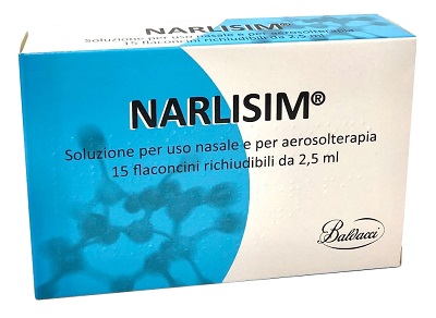 NARLISIM SOLUZIONE PER USO NASALE E AEROSOLTERAPIA 15 FLACONCINI RICHIUDIBILI DA 2,5 ML L'UNO - Farmacia Mastrangelo 