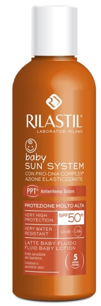 RILASTIL SUN SYSTEM PHOTO PROTECTION THERAPY SPF50+ BABY FLUIDO 200 ML - Farmacia Mastrangelo 