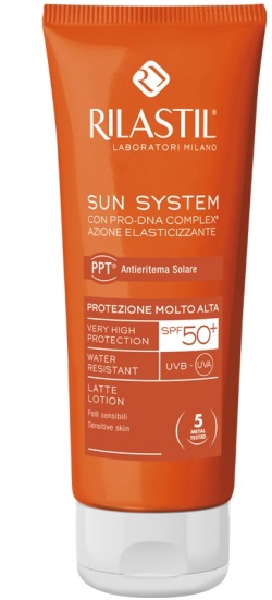 RILASTIL SUN SYSTEM PHOTO PROTECTION THERAPY SPF50+ LATTE 100 ML - Farmacia Mastrangelo 