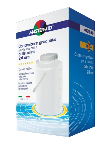 CONTENITORE RACCOLTA URINA MASTER-AID 24 H 2500 ML - Farmacia Mastrangelo 