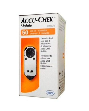 STRISCE MISURAZIONE GLICEMIA ACCU-CHEK MOBILE 50 TEST MIC 2 - Farmacia Mastrangelo 