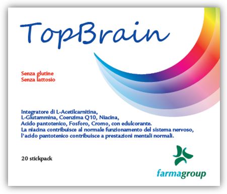 TOPBRAIN 20 STICK 4,5 G - Farmacia Mastrangelo 