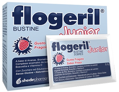FLOGERIL JUNIOR FRAGOLA 20 BUSTINE - Farmacia Mastrangelo 