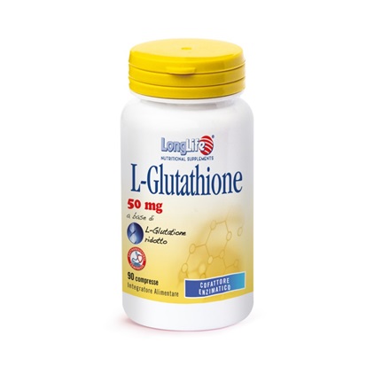 LONGLIFE L-GLUTATHIONE 50 MG 90 COMPRESSE - Farmacia Mastrangelo 