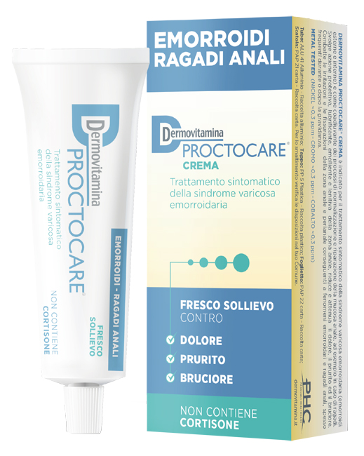 DERMOVITAMINA PROCTOCARE CREMA EMORROIDI RAGADI ANALI 30 ML CON CANNULA - Farmacia Mastrangelo 