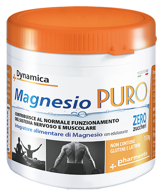 DYNAMICA MAGNESIO PURO POLVERE 150 G SENZA ZUCCHERI - Farmacia Mastrangelo 