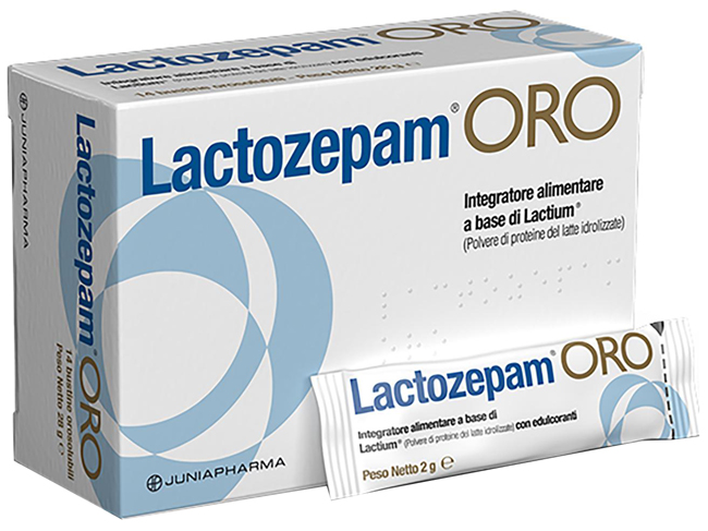 LACTOZEPAM ORO GRANULATO OROSOLIBILE A BASE DI LACTIUM 14 BUSTINE DA 2 G - Farmacia Mastrangelo 