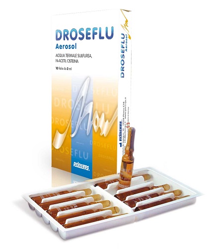 DROSEFLU FIALE AEROSOL ACQUA TERMALE SULFUREA 10 FIALE DA 2 ML - Farmacia Mastrangelo 