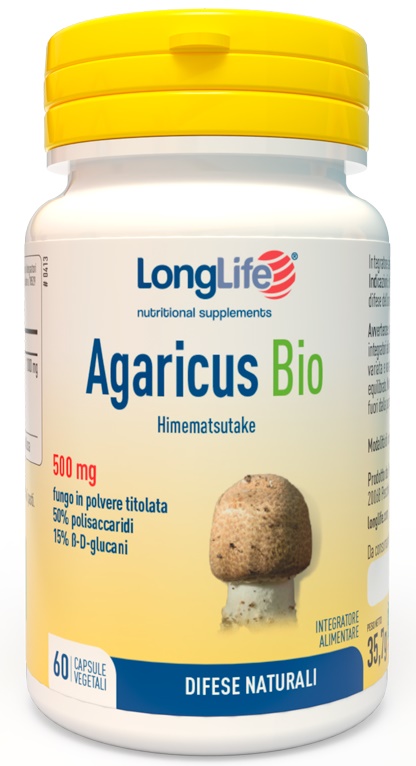 LONGLIFE AGARICUS BIO 60 CAPSULE VEGETALI - Farmacia Mastrangelo 