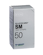 TEST STRIPS PER MISURAZIONE GLICEMIA GLUCOCARD SM 50 PEZZI - Farmacia Mastrangelo 