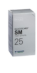 TEST STRIPS PER MISURAZIONE GLICEMIA GLUCOCARD SM 25 PEZZI - Farmacia Mastrangelo 