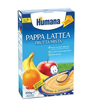 HUMANA PAPPA FRUTTA MISTA 230 G - Farmacia Mastrangelo 