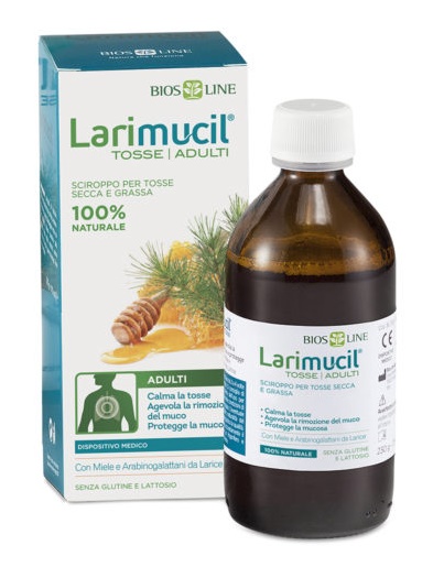LARIMUCIL TOSSE TOSSE ADULTI SCIROPPO CE 0476V 230 G 175 ML - Farmacia Mastrangelo 