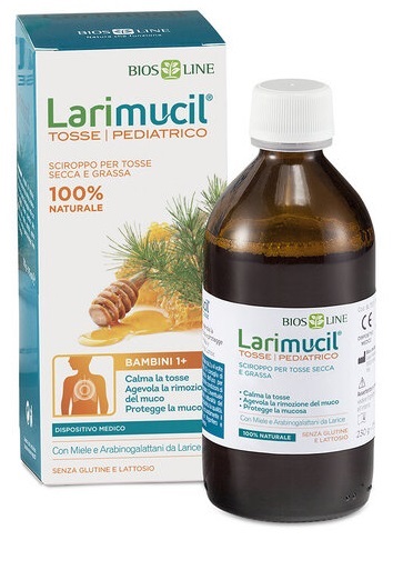 LARIMUCIL TOSSE PEDIATRICO 1+ SCIROPPO 175 ML CE 0426 230 G - Farmacia Mastrangelo 