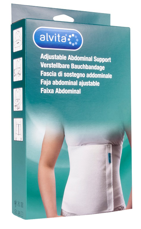 ALVITA FASCIA ADDOMINALE MISURA 2 CIRCONFERENZA 95-100 CM - Farmacia Mastrangelo 