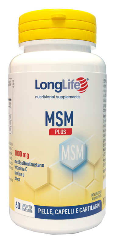 LONGLIFE MSM PLUS 60 TAVOLETTE RIVESTITE DA 1,85 G - Farmacia Mastrangelo 