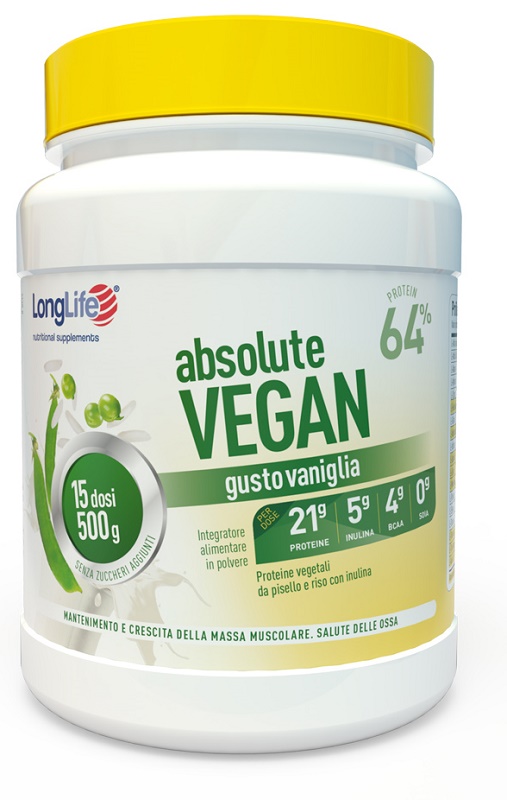 LONGLIFE ABSOLUTE VEGAN 500 G - Farmacia Mastrangelo 