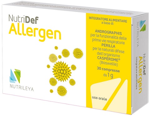 NUTRIDEF ALLERGEN 30 COMPRESSE - Farmacia Mastrangelo 