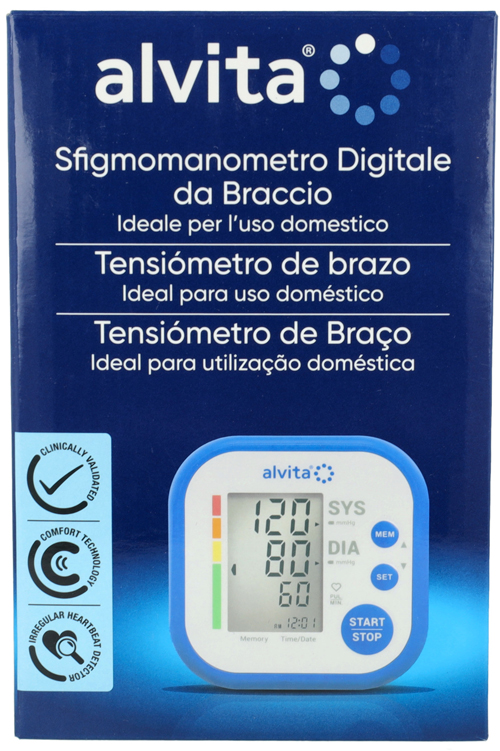SFIGMOMANOMETRO DIGITALE DA BRACCIO ALVITA - Farmacia Mastrangelo 