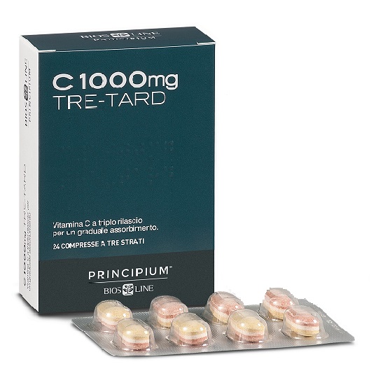 PRINCIPIUM C 1000 MG TRE-TARD 24 COMPRESSE A TRE STRATI - Farmacia Mastrangelo 