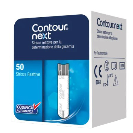 CONTOUR GLICEMIA STRISCE REATTIVE 50 PEZZI - Farmacia Mastrangelo 