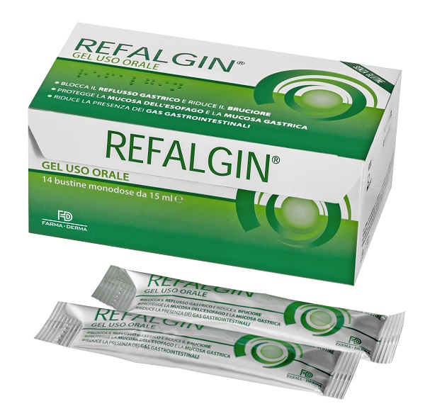 REFALGIN GEL OROSOLUBILE ANTIREFLUSSO 14 BUSTINE 15 ML - Farmacia Mastrangelo 