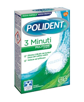 POLIDENT 3 MINUTI 66 COMPRESSE - Farmacia Mastrangelo 