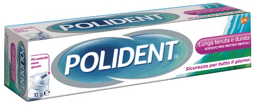 ADESIVO PROTESI DENTALI POLIDENT LUNGA TENUTA 70 G - Farmacia Mastrangelo 