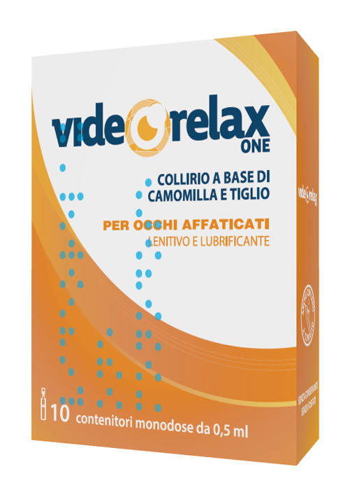 COLLIRIO VIDEORELAX ONE LENITIVO E LUBRIFICANTE OCCHI AFFATICATI 10 CONTENITORI MONODOSE 0,5 ML - Farmacia Mastrangelo 