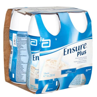 ENSURE PLUS VANIGLIA 4 BOTTIGLIE DA 200 ML - Farmacia Mastrangelo 