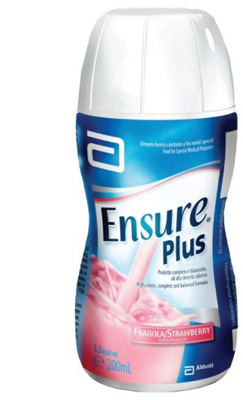 ENSURE PLUS FRAGOLA 4 BOTTIGLE DA 200 ML - Farmacia Mastrangelo 
