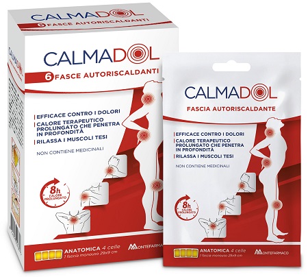 CALMADOL FASCIA RISCALDANTE PACK 6 PEZZI - Farmacia Mastrangelo 