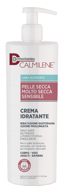 DERMOVITAMINA CALMILENE CREMA IDRATANTE PER PELLE SECCA, MOLTO SECCA O SENSIBILE 500 ML - Farmacia Mastrangelo 