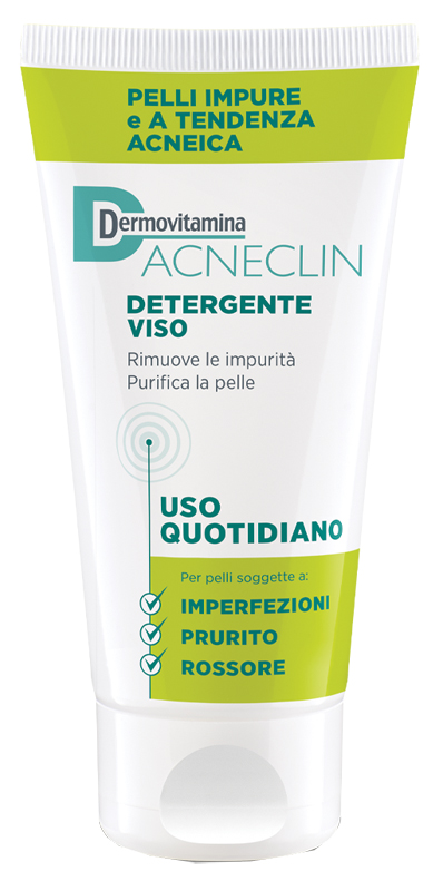 DERMOVITAMINA ACNECLIN DETERGENTE VISO USO QUOTIDIANO 200 ML - Farmacia Mastrangelo 