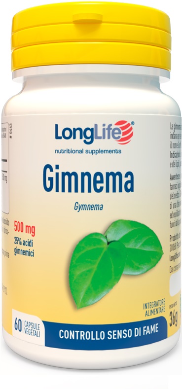 LONGLIFE GIMNEMA 60 CAPSULE VEGETALI - Farmacia Mastrangelo 